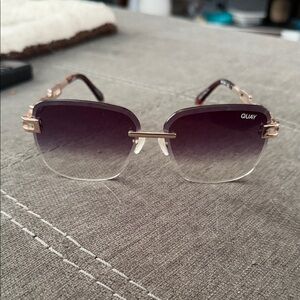 Quay Australia Rose Gold and Purple Sunglasses